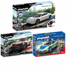 Playmobil - 70066 70764 70765 Porsche 911 Carrera 4S Police, Porsche 911 GT3 Cup, Porsche Mission E Super Bundle (Set of 3) - My Hobbies