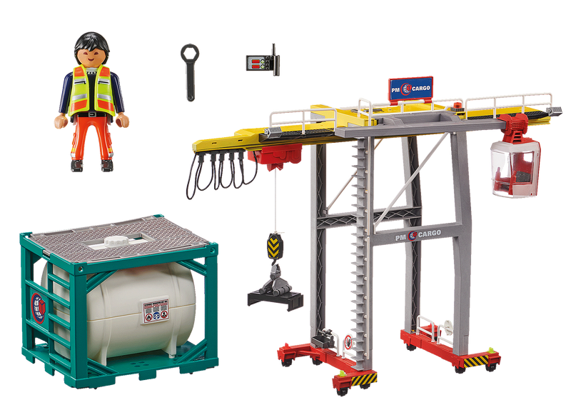 Playmobil- Cargo Crane with Container - My Hobbies