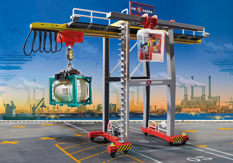 Playmobil- Cargo Crane with Container - My Hobbies