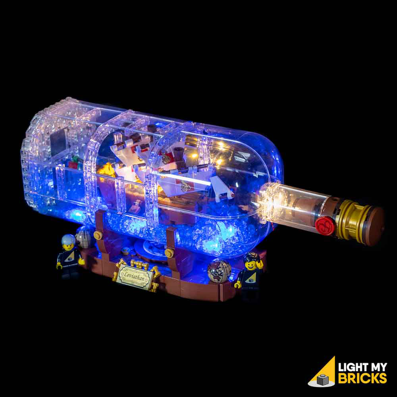 Light My Bricks LEGO Ship in a Bottle 21313 Light Kit LEGO Set