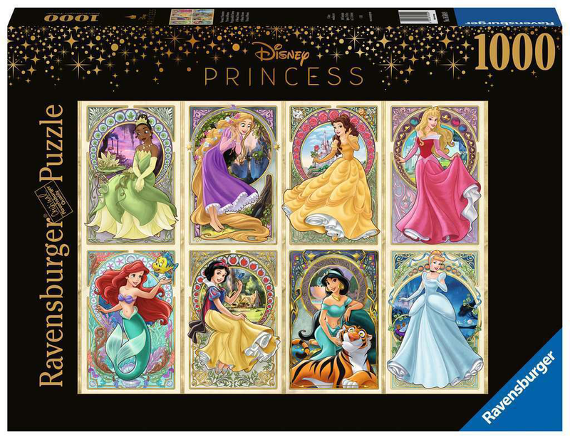 Ravensburger - Disney Art Nouveau Princesses 1000pc - My Hobbies