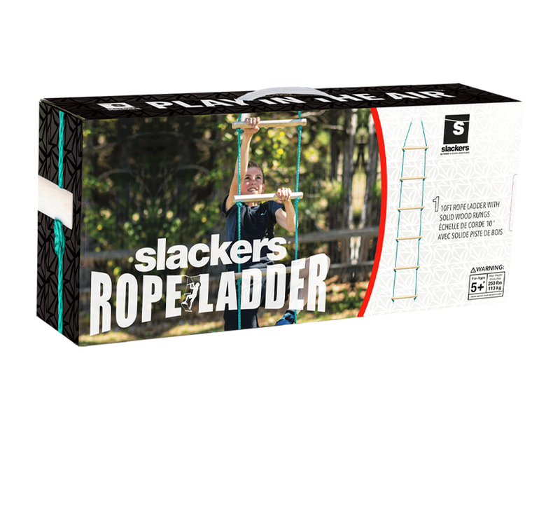 Slackers - Ninja Rope Ladder 8' Climbing Ladder for Obstacle Sports and Outdoors - My Hobbies