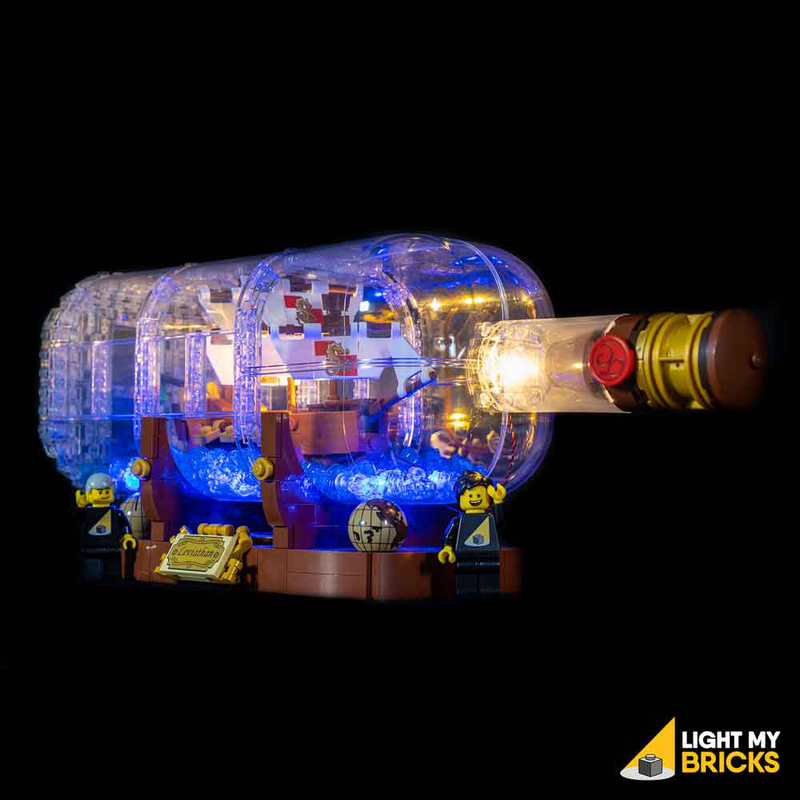 LEGO Ship in a Bottle 21313 Light Kit (LEGO Set Are Not Included ) - My Hobbies