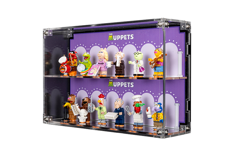 LEGO 71033 complete sets with Wall Mounted Display Case for Minifigure The Muppets (with background) - My Hobbies