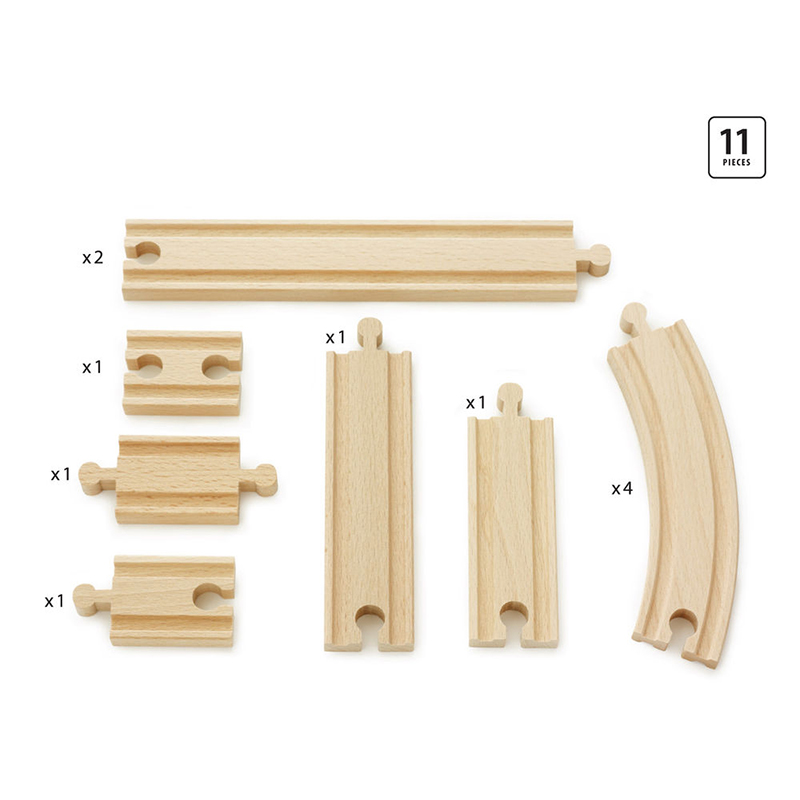 BRIO Tracks - Expansion Pack Beginner, 11 pieces - My Hobbies