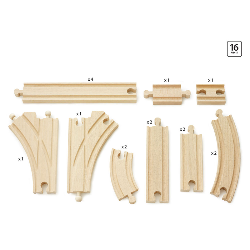 BRIO Tracks - Expansion Pack Intermediate, 16 pieces | My Hobbies