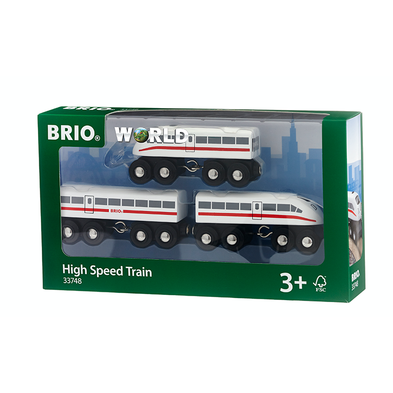 BRIO Train - High Speed Train with Sound, 3 pieces - My Hobbies