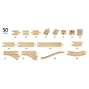 BRIO Tracks - 50 Piece Track Pack - My Hobbies