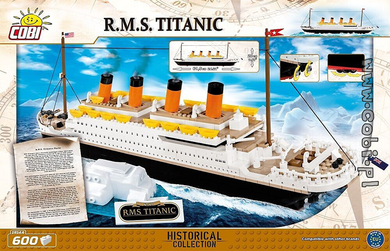 Cobi Historical Collection - 600 piece R.M.S. Titanic - My Hobbies