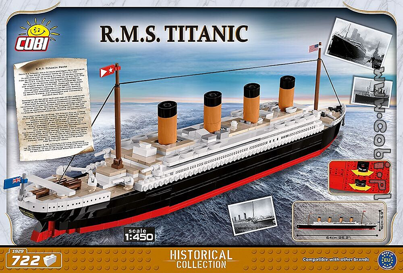 Cobi Titanic - Titanic 1:450 Scale 720 piece - My Hobbies