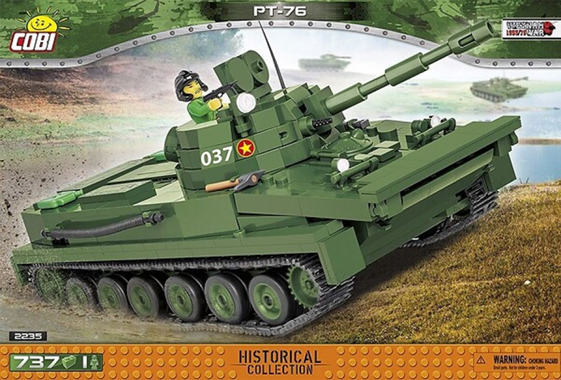 Cobi Vietnam War - Light Amphibious Tank PT-76 (735 pieces) - My Hobbies