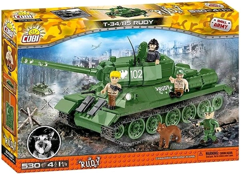 Cobi World War II - T34/85 Rudy (530 pieces) - My Hobbies