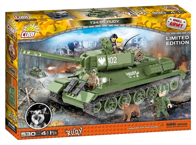 Cobi World War II - T34/85 Rudy (530 pieces) - My Hobbies