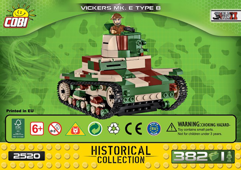 Cobi World War II - Vickers Mk.E Type B (380 pieces) - My Hobbies