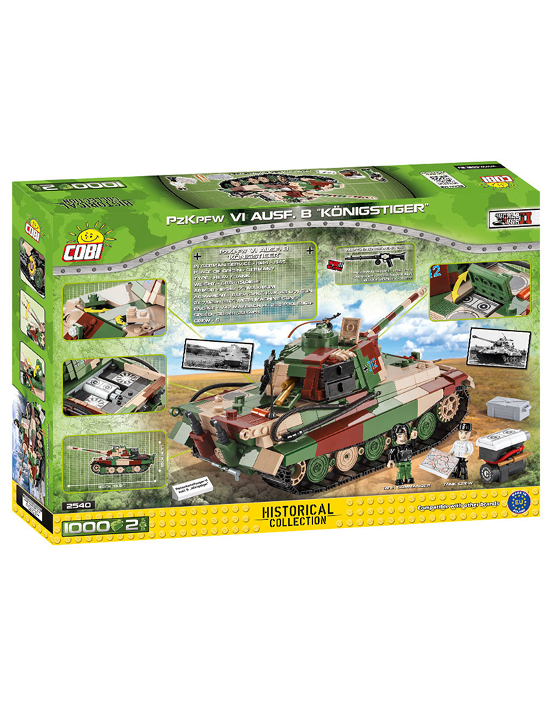 Cobi World War II - Panzekamfagen VI Tiger Ausf.B (1000 pieces) - My Hobbies