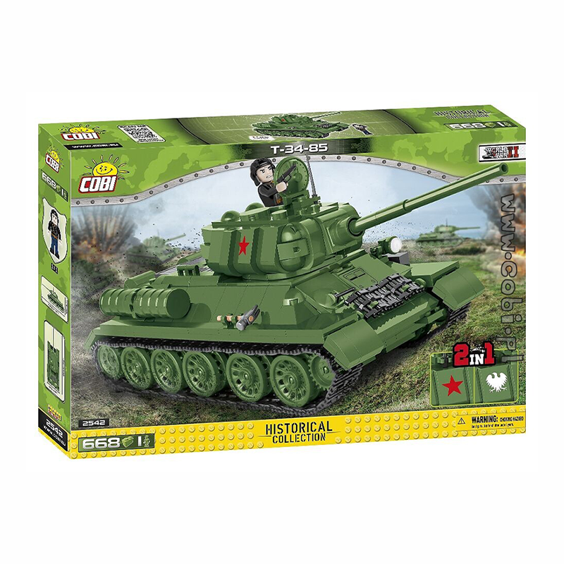 Cobi World War II - T-34-85 Tank 668 pieces - My Hobbies