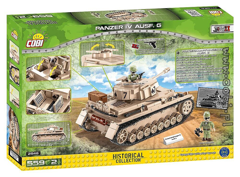 Cobi World War II - Panzerkampfwagen 1V Ausf Tank 580 pieces - My Hobbies