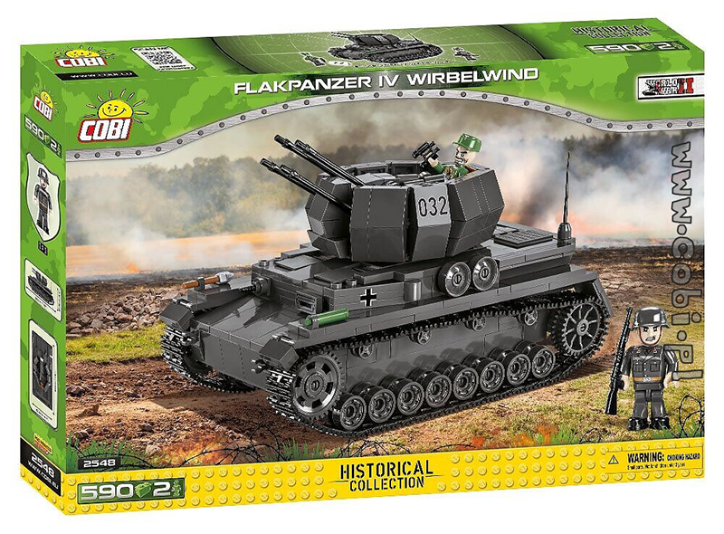 Cobi World War II - Flakpanzer 1V Wirbelwind Tank 580 pieces - My Hobbies