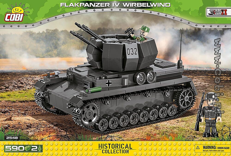 Cobi World War II - Flakpanzer 1V Wirbelwind Tank 580 pieces - My Hobbies