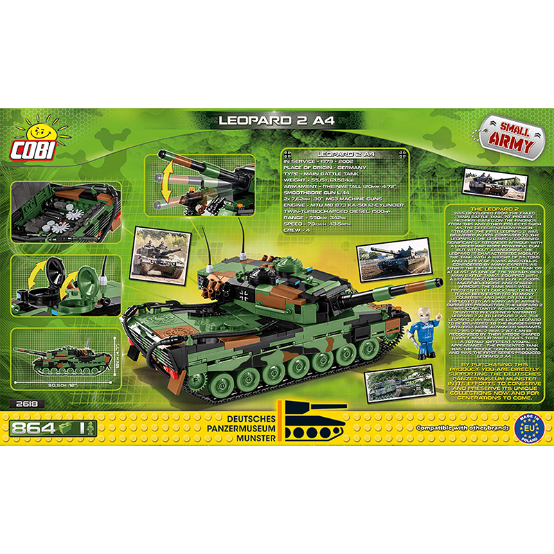 Cobi Armed Forces - Leopard 2 A4 (864 pieces) - My Hobbies
