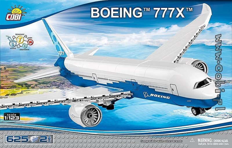 Cobi Boeing - 777X 625 piece - My Hobbies