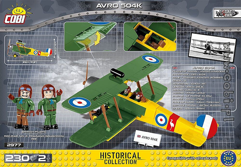 Cobi Small Army - Avro 504K - My Hobbies