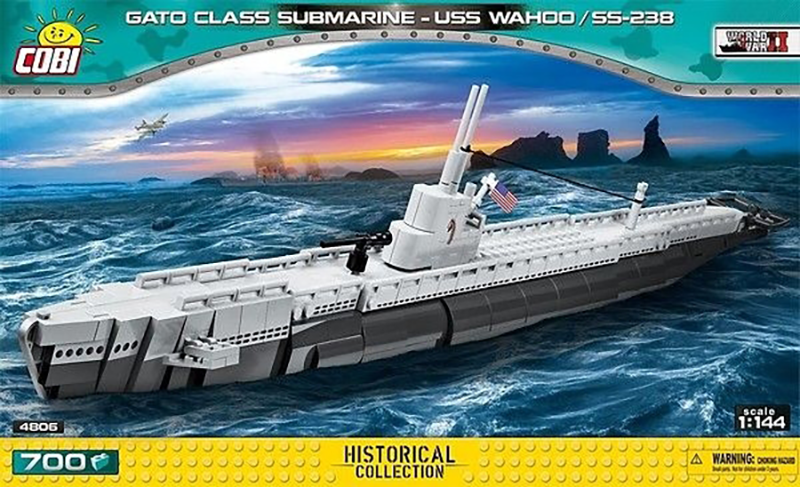 Cobi World War II - 670 piece Gato Class Submarine USS Wahoo /SS-238 - My Hobbies