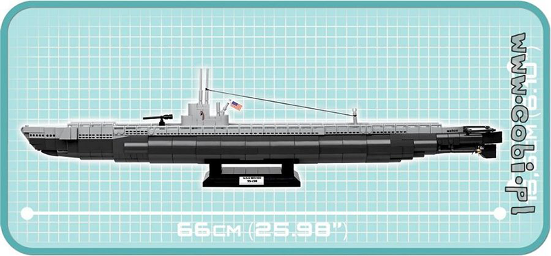Cobi World War II - 670 piece Gato Class Submarine USS Wahoo /SS-238 - My Hobbies