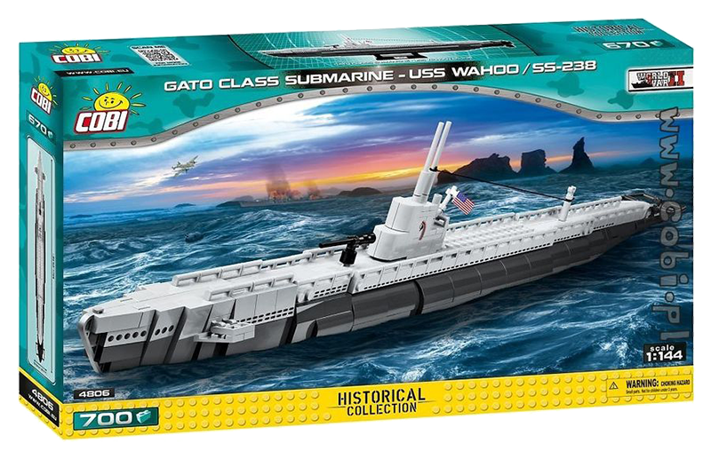 Cobi World War II - 670 piece Gato Class Submarine USS Wahoo /SS-238 - My Hobbies