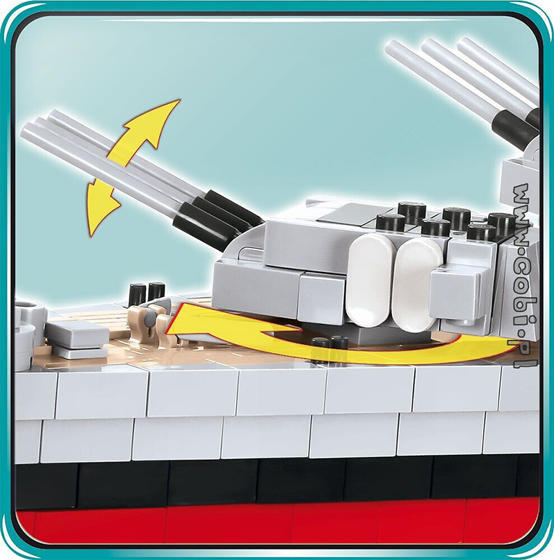 Jeux de construction - Cuirassé USS IOWA - Echelle 1/300 - 2410 pièces Jeux de construction - Cuirassé USS IOWA - Echelle 1/300 - 2410 pièces
