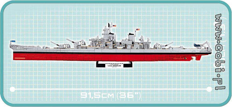 Cobi World War II - WS Iowa Class USS MIS (2410 pieces) - My Hobbies