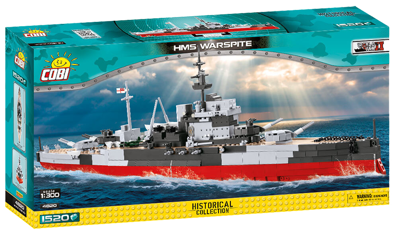 Cobi World War II - HMS Warspite (1515 pieces) - My Hobbies