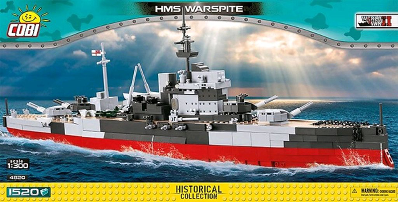 Cobi World War II - HMS Warspite (1515 pieces) - My Hobbies