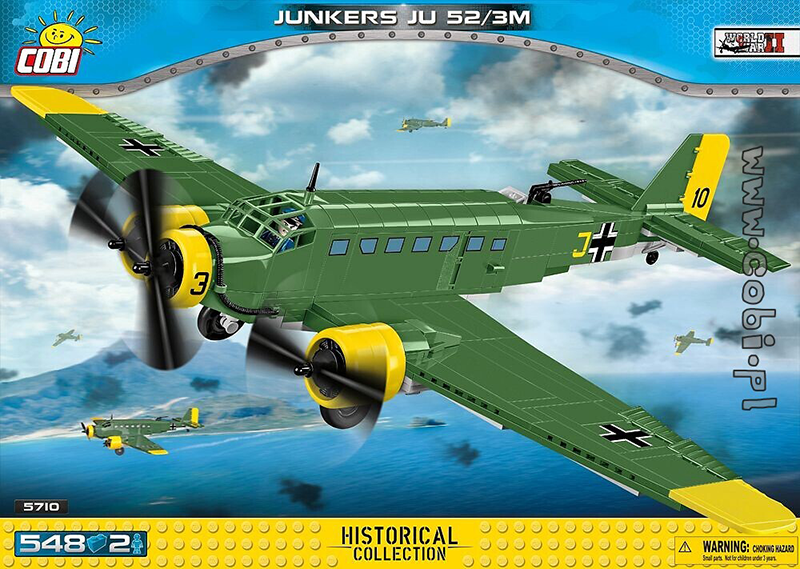 Cobi World War II - Junkers JU-52/3M G5E 527KL (548 pieces) - My Hobbies