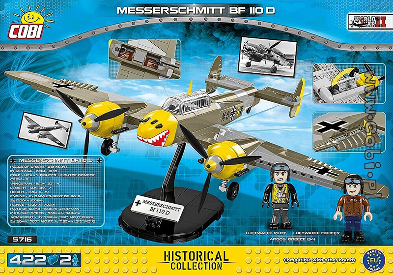 Cobi World War II - Messerschmitt BF 110 D 423 pieces - My Hobbies