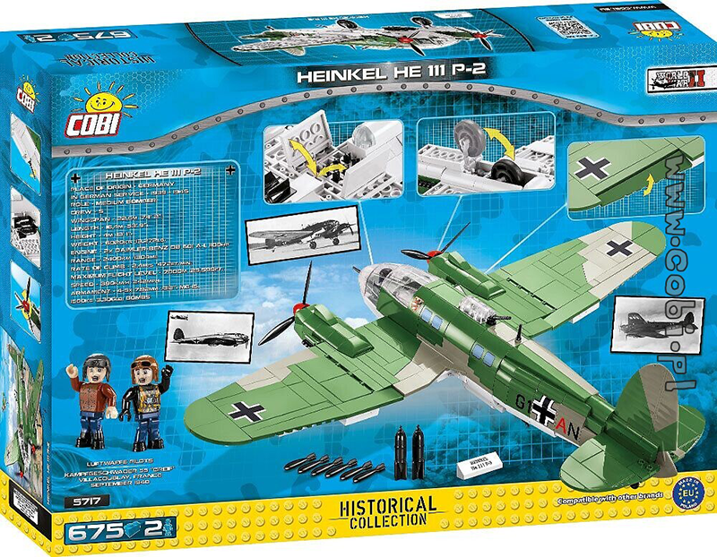 Cobi World War II - Heinkel HE 111 P-2 725 pieces - My Hobbies
