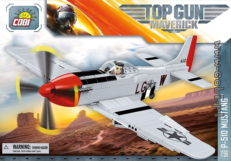 Cobi Top Gun - Mustang P-51D 1:35 scale 265 pieces Construction Set - My Hobbies