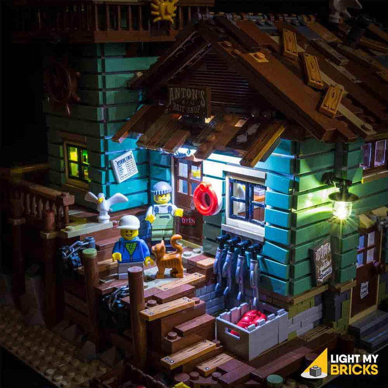Light My Bricks LEGO Old Fishing Store 21310 Light Kit (LEGO Set Are Not  Included )
