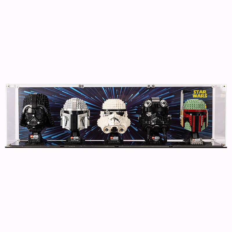 LEGO® 5X Helmet Display Case (Star Wars 75274, 75276, 75277, 75327, 75328, 75304, 75305, Marvel 75165, 76187, 76199) - My Hobbies