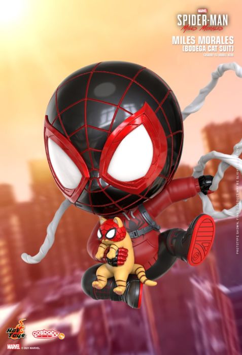 Hot Toy Marvel's Spider-Man: Miles Morales - Miles Bodega Cat Suit Cosbaby - My Hobbies