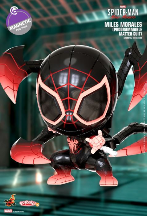 Hot Toy Marvel's Spider-Man: Miles Morales - Miles Programmable Matter Suit Cosbaby - My Hobbies