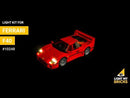 Light My Bricks LEGO Ferrari F40 10248 Light Kit (LEGO Set Are Not Included )