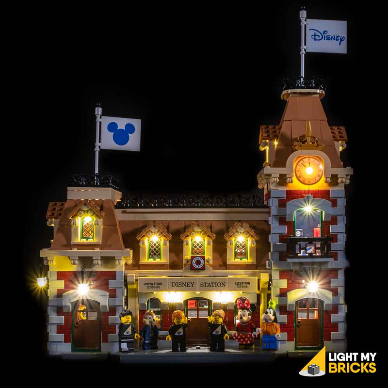 Lego train top station disney