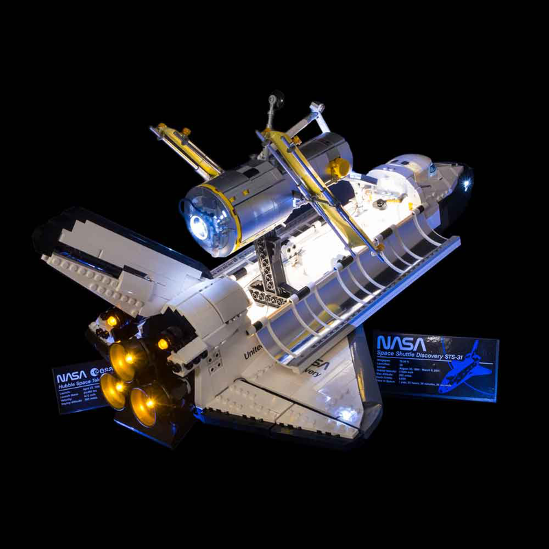 Light My Bricks LEGO NASA Space Shuttle Discovery 10283 Light Kit (LEGO Set Are Not Included ) - My Hobbies
