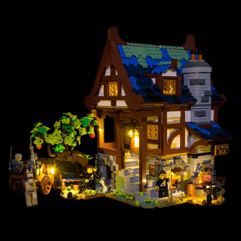 Light My Bricks LEGO Medieval Blacksmith