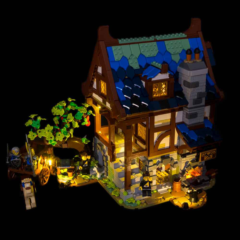 Light My Bricks LEGO Medieval Blacksmith