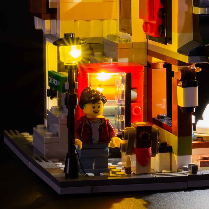 Light My Bricks LEGO Downtown Noodle Shop