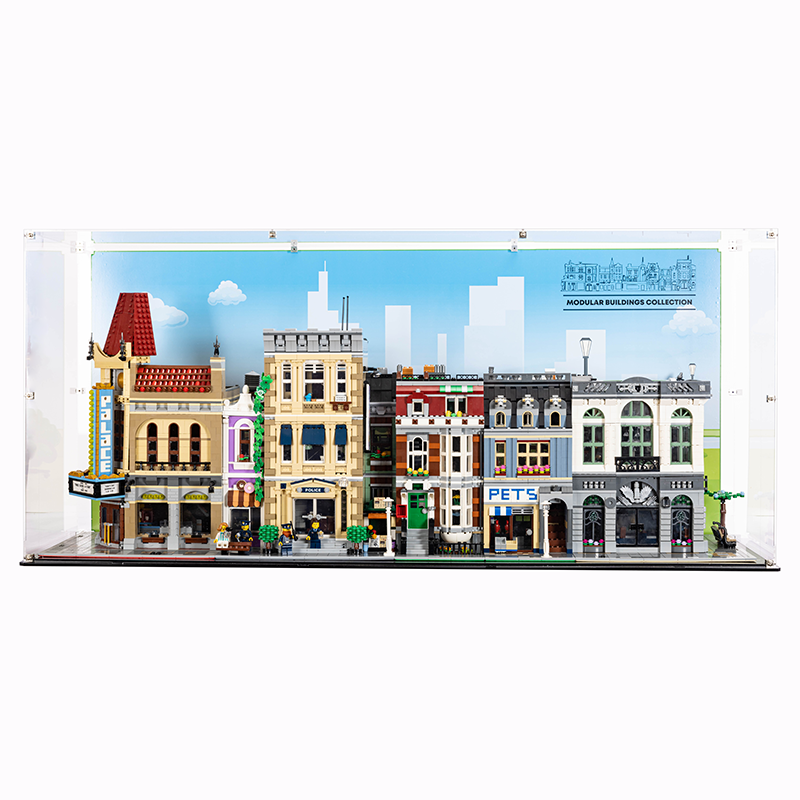 LEGO® Creator Expert 4x Modular Building Display Case (Compatible with LEGO 10182, 10190, 10185, 10197, 10211, 10218, 10232, 10243, 10246, 10251, 10260, 10264, 10270, 10278, 10297) - My Hobbies