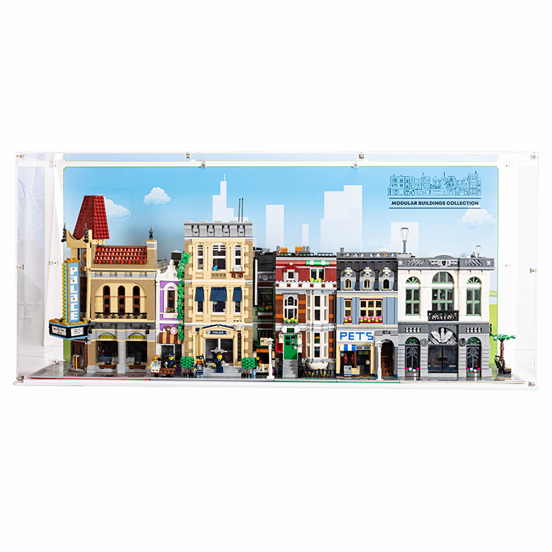 LEGO® Creator Expert 4x Modular Building Display Case (Compatible with LEGO 10182, 10190, 10185, 10197, 10211, 10218, 10232, 10243, 10246, 10251, 10260, 10264, 10270, 10278, 10297) - My Hobbies