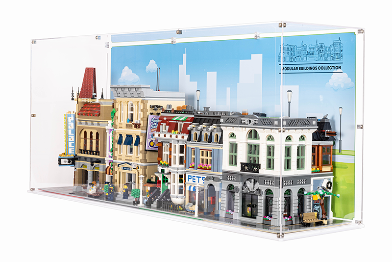 LEGO® Creator Expert 4x Modular Building Display Case (Compatible with LEGO 10182, 10190, 10185, 10197, 10211, 10218, 10232, 10243, 10246, 10251, 10260, 10264, 10270, 10278, 10297) - My Hobbies